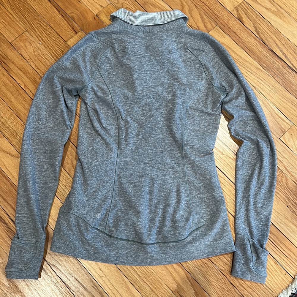 Gray Lululemon 1/4 Zip Pullover - image 8